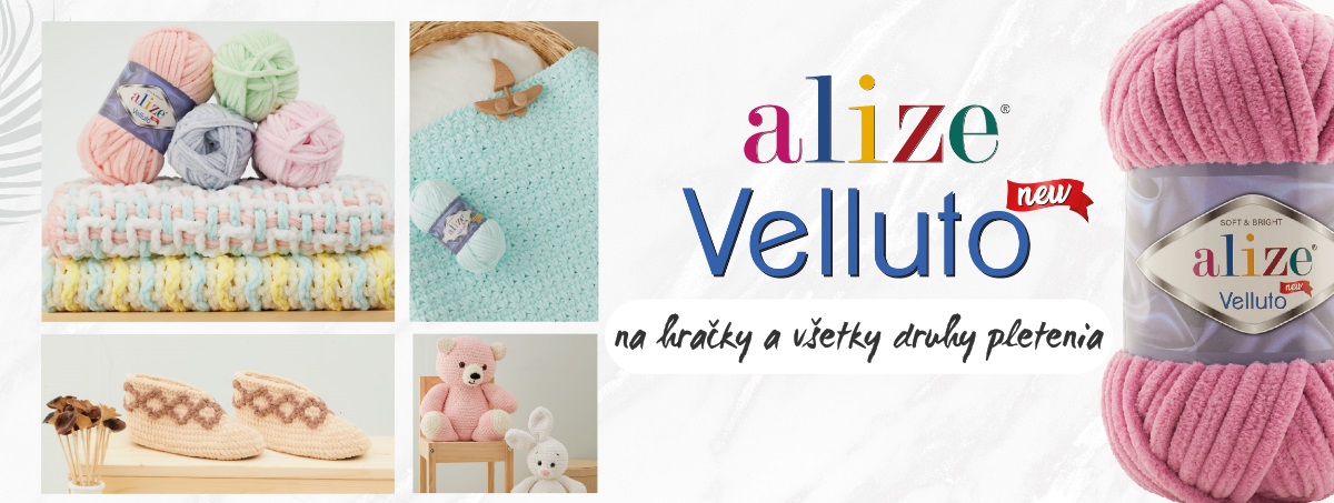 ženilkové velluto od Alize - eGalanteria